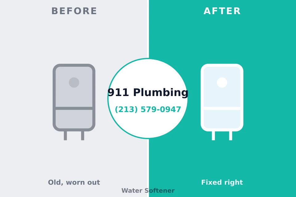 Before and after: plumbing repair Misericordia University, PA
